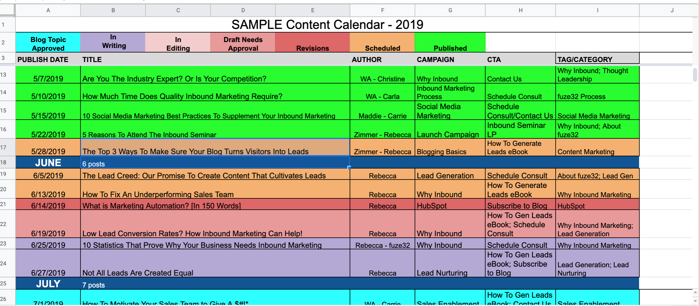 2 easy and free content calendar tools for managing your blog